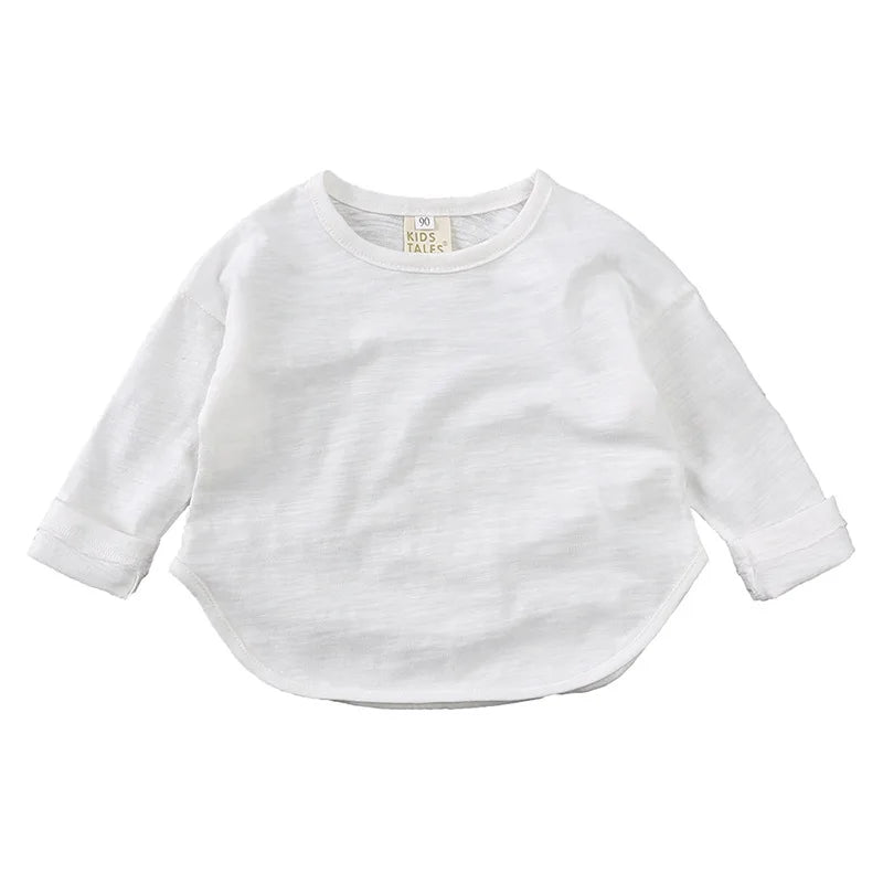 Baby O-Neck Long Sleeves Cotton Tees