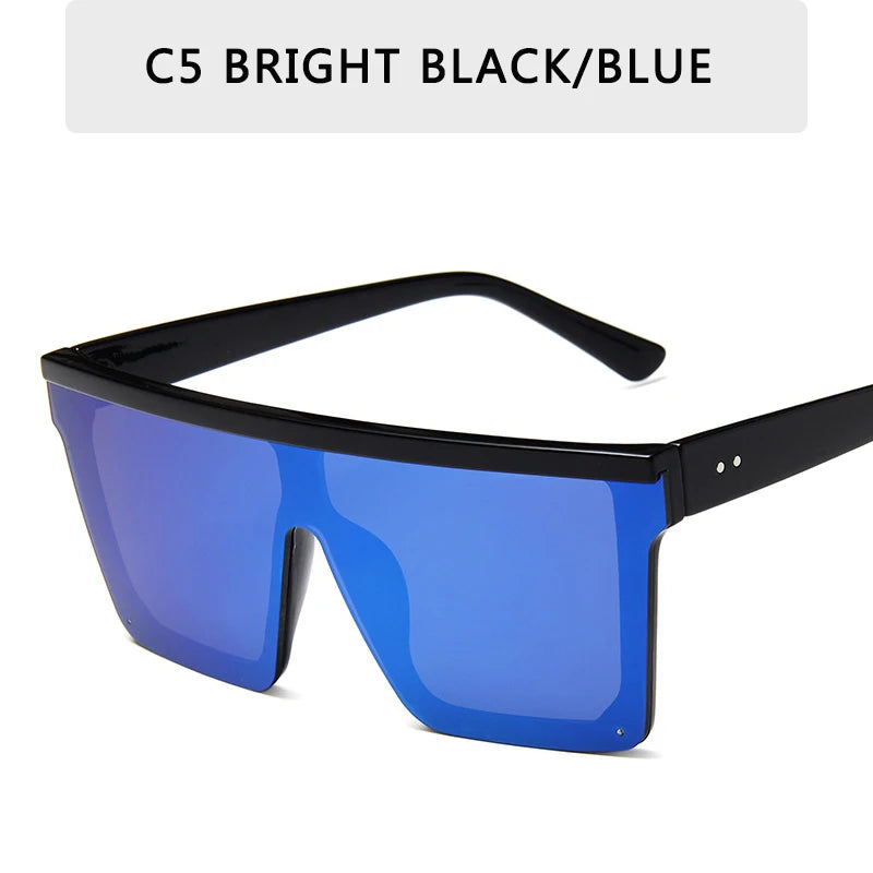 Retro Big Frame Gradient UV400 Sunglasses