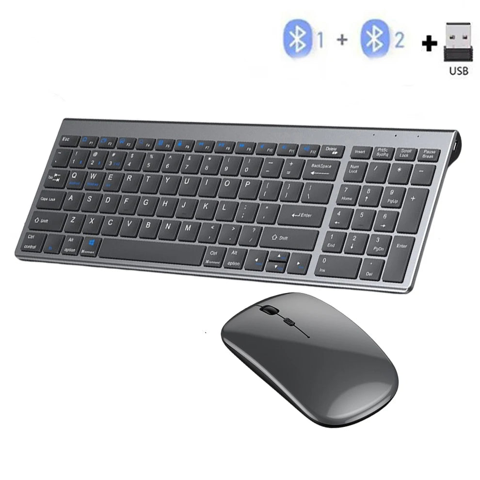 Bluetooth Wireless Combo Keyboard Mouse