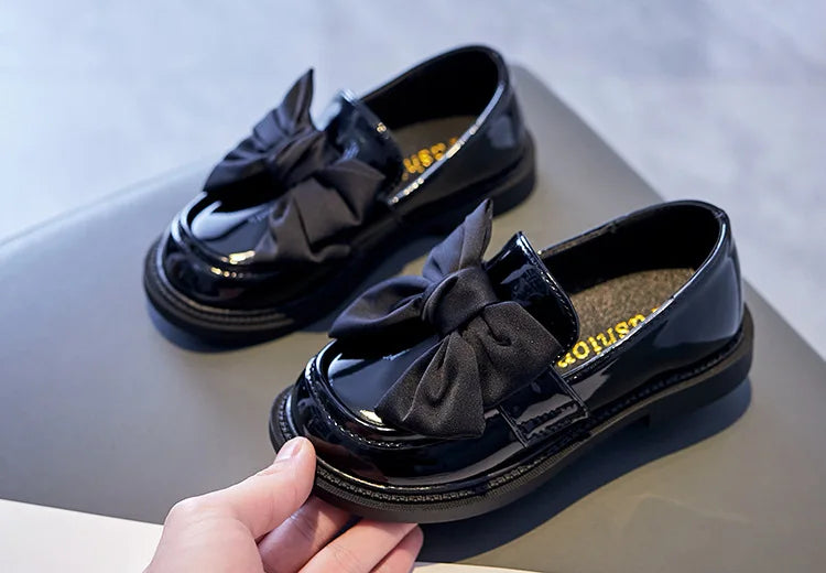 Kid's Bowknot PU Leather Shoes