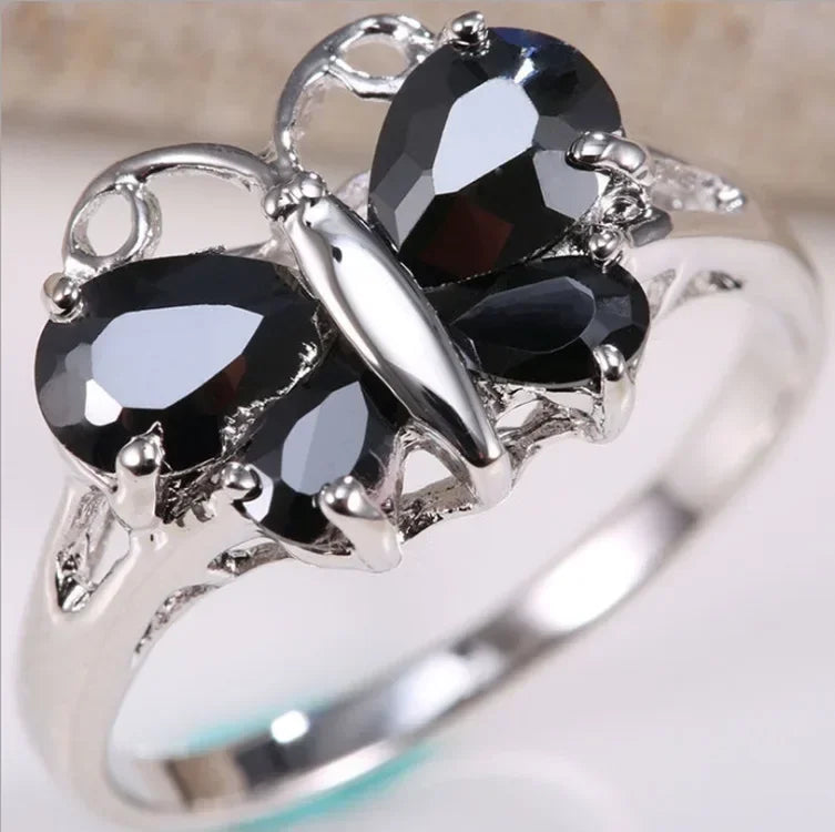 Bowknot Ring with Zircon Stones for Women