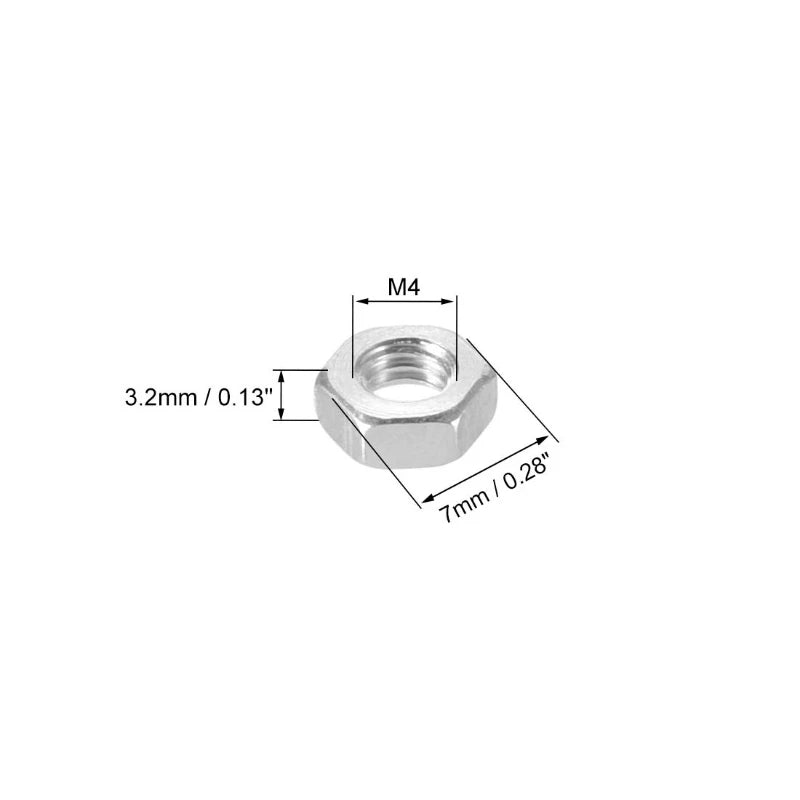 Carbon Steel Hexagon M2 to M12 Nuts