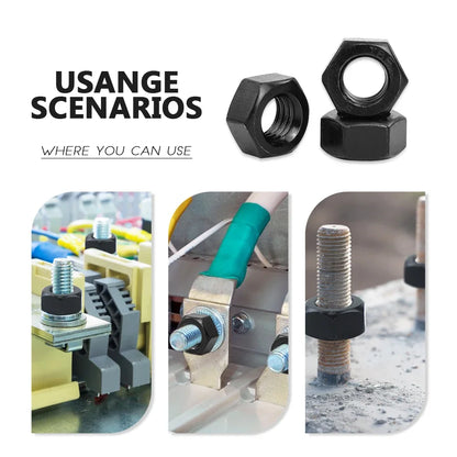 Various Sizes Carbon Steel Metric Hex Nuts