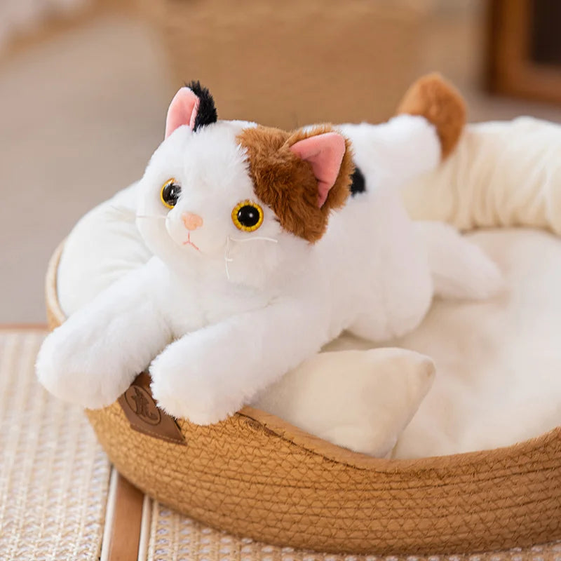 Cats Doll Stuffed Lying Kitten Plushies Toys
