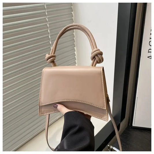 Chic Small Square Women's Leather Shoulder Bag