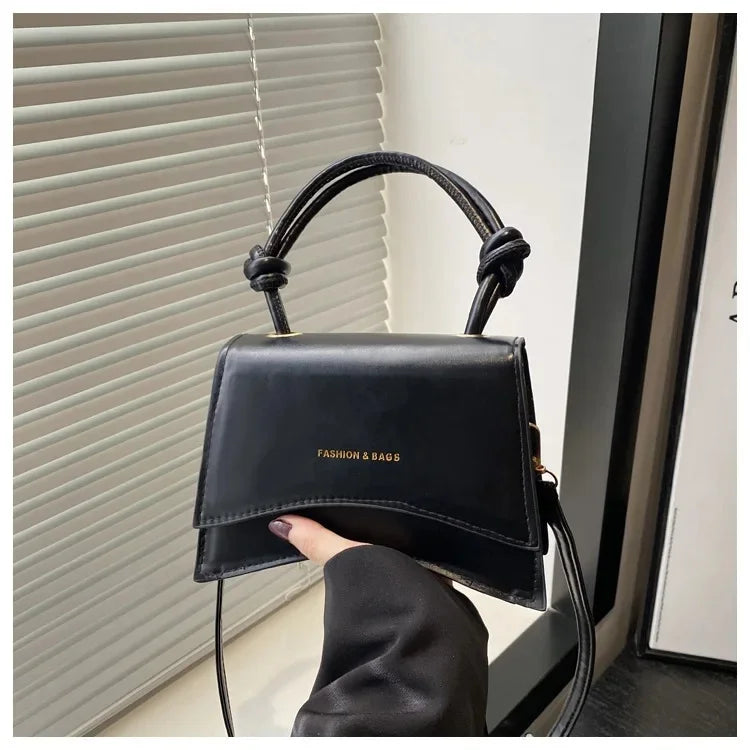 Chic Small Square Women's Leather Shoulder Bag