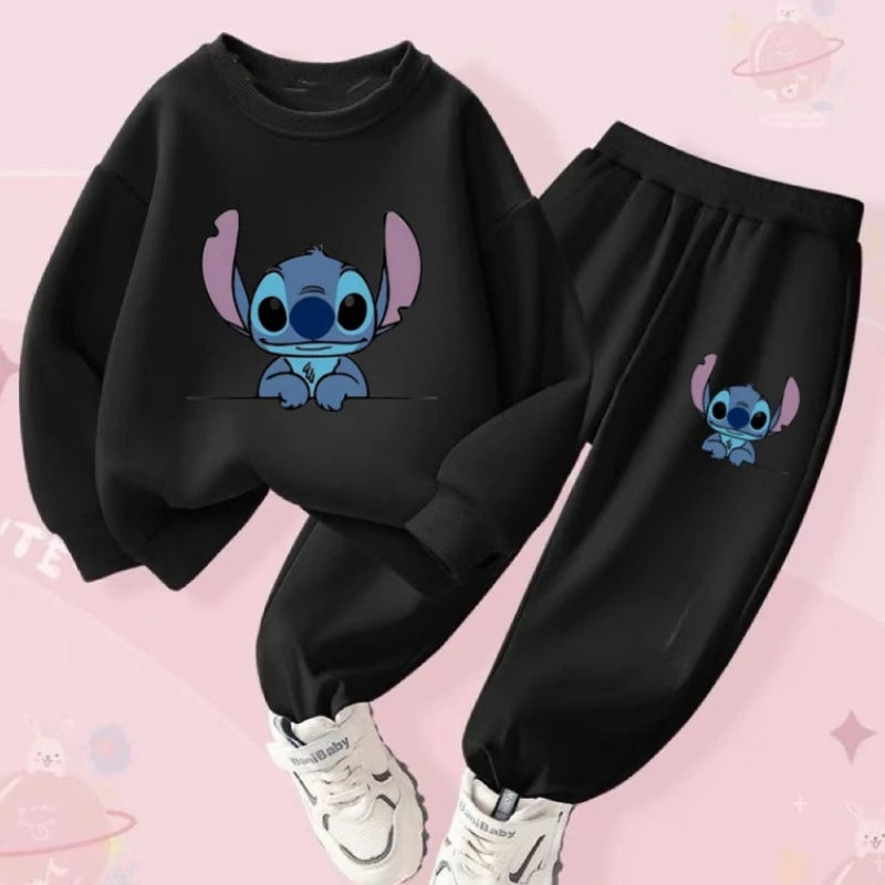 Children's Long Sleeve Disney Stitch Hoodie Suit