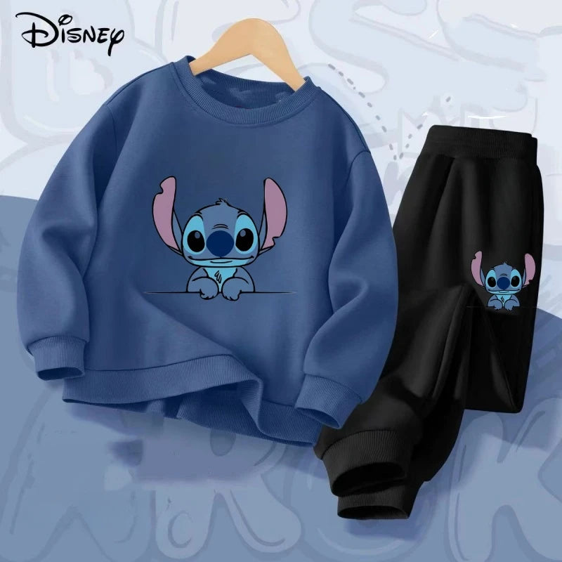 Children's Long Sleeve Disney Stitch Hoodie Suit