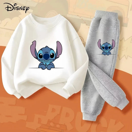 Children's Long Sleeve Disney Stitch Hoodie Suit