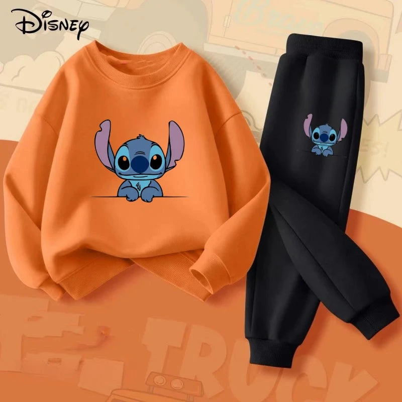 Children's Long Sleeve Disney Stitch Hoodie Suit