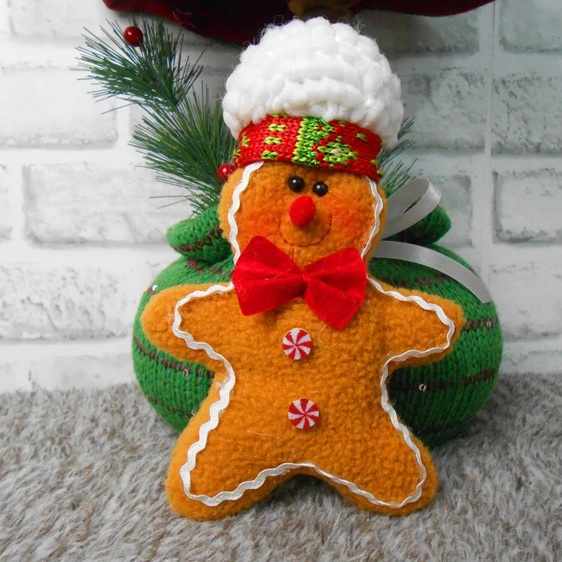 Mini Christmas Gingerbread Man Tree Hanging Ornaments