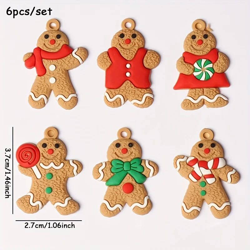 Christmas Gingerbread Man Tree Hangings Ornaments