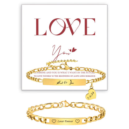 Custom Couple Bracelet Set