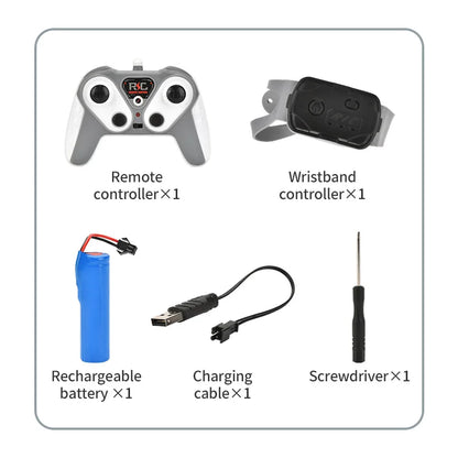 Dual Remote Control LED Amphibious Stunt Car
