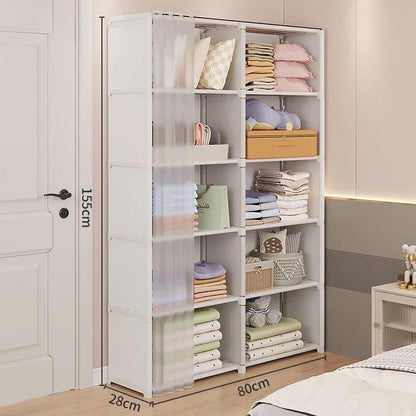Dustproof Multi-Layer Storage Rack Closet Organizer