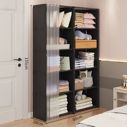 Dustproof Multi-Layer Storage Rack Closet Organizer