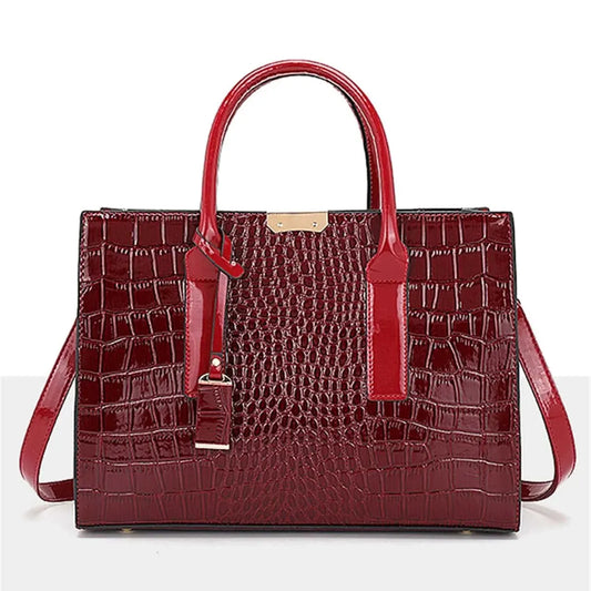 Exquisite Women's Crocodile Shoulder Bag