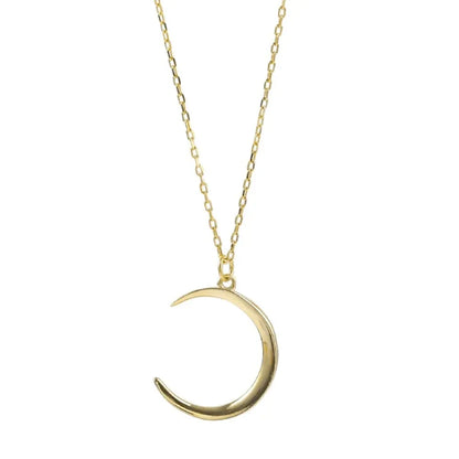 Female Cute Moon Collarbone Chain Necklace