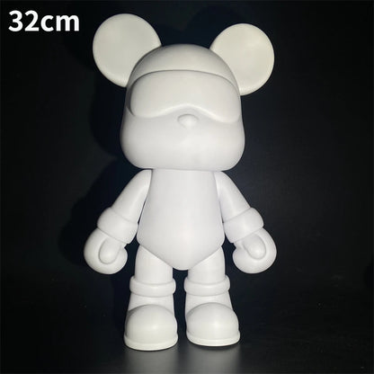 Handmade DIY Painting Bear Sculpture Figurine Toys