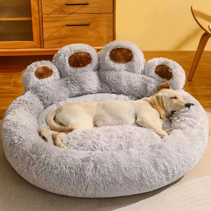 Fluffy Kennel Round Shape Dog Bed