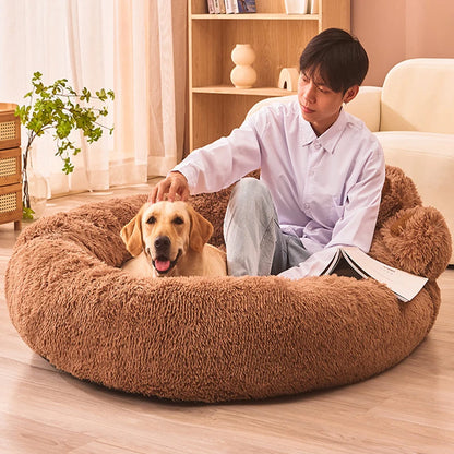 Fluffy Kennel Round Shape Dog Bed