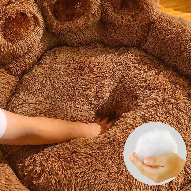 Fluffy Kennel Round Shape Dog Bed