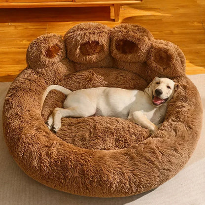 Fluffy Kennel Round Shape Dog Bed