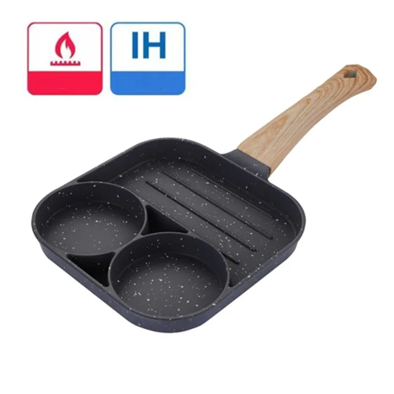 4hole Thickened Aluminum Frying Pot