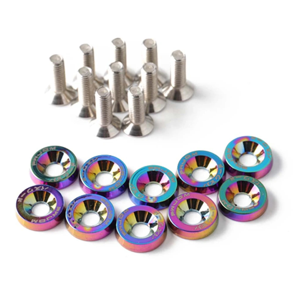 Gasket Engine Compartment Fender Washer Bolts Kit