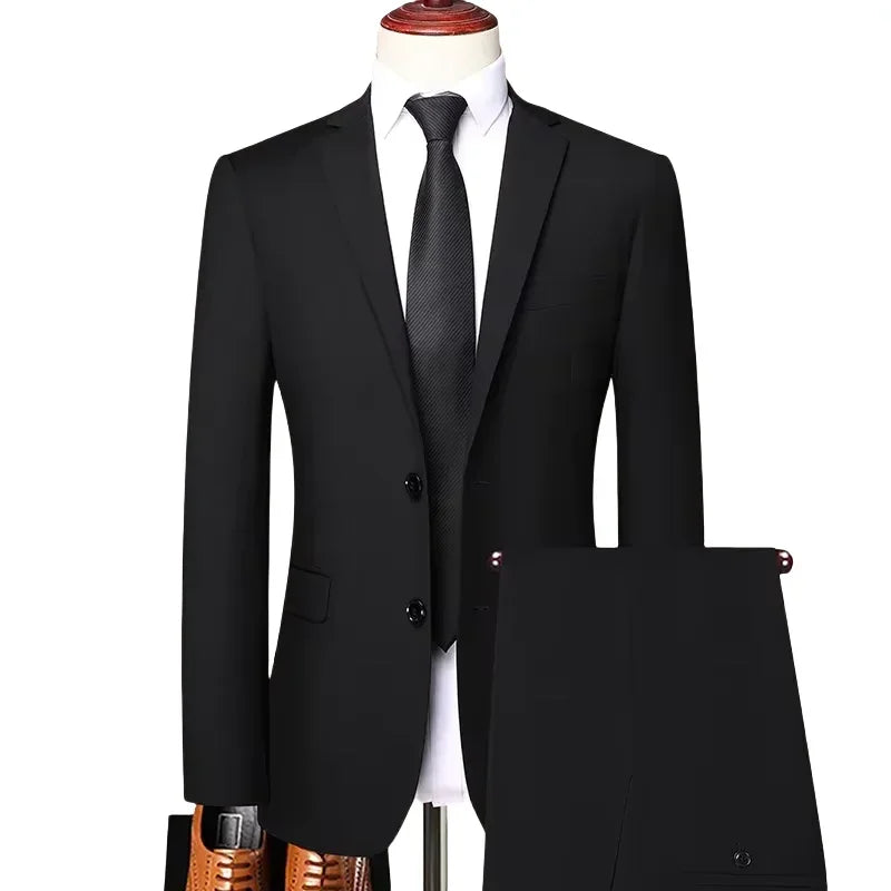 Gentleman Single Breasted Slim-Fit Wedding Suit