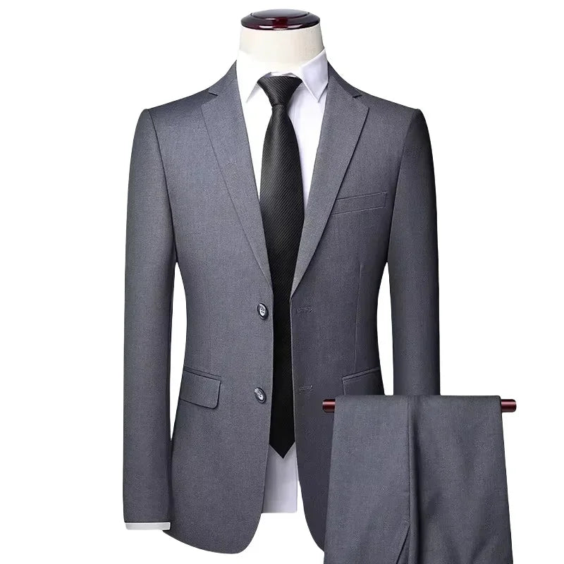 Gentleman Single Breasted Slim-Fit Wedding Suit