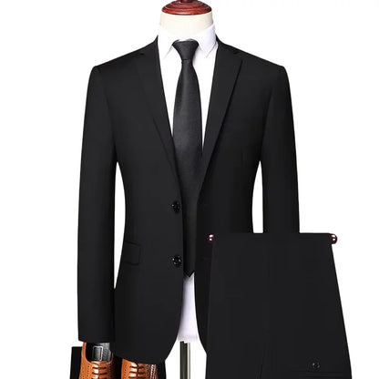 Gentleman Single Breasted Slim-Fit Wedding Suit