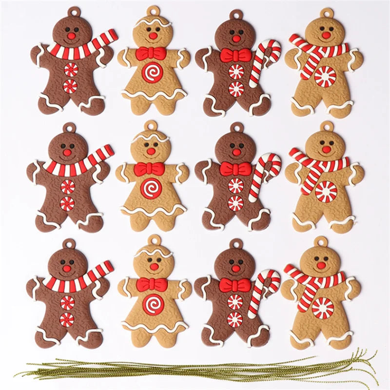 Gingerbread Man Ornaments for xmas Tree Decorations