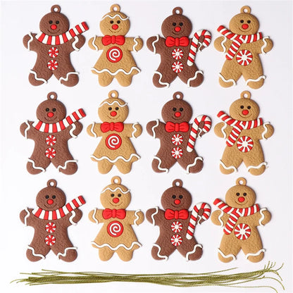 Gingerbread Man Ornaments for xmas Tree Decorations