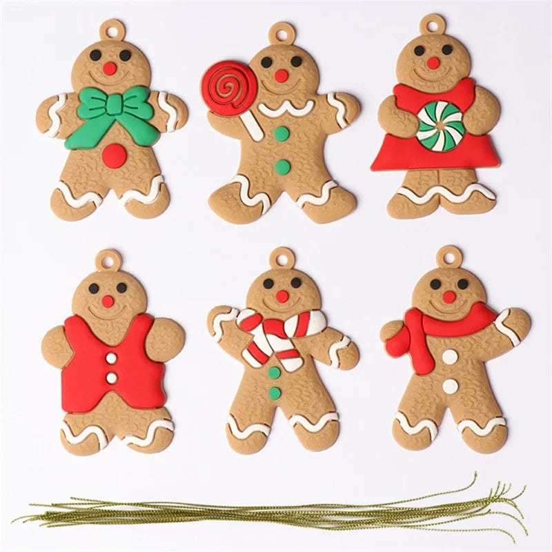 Gingerbread Man Ornaments for xmas Tree Decorations