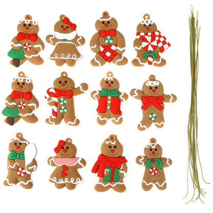 Gingerbread Man Ornaments for xmas Tree Decorations