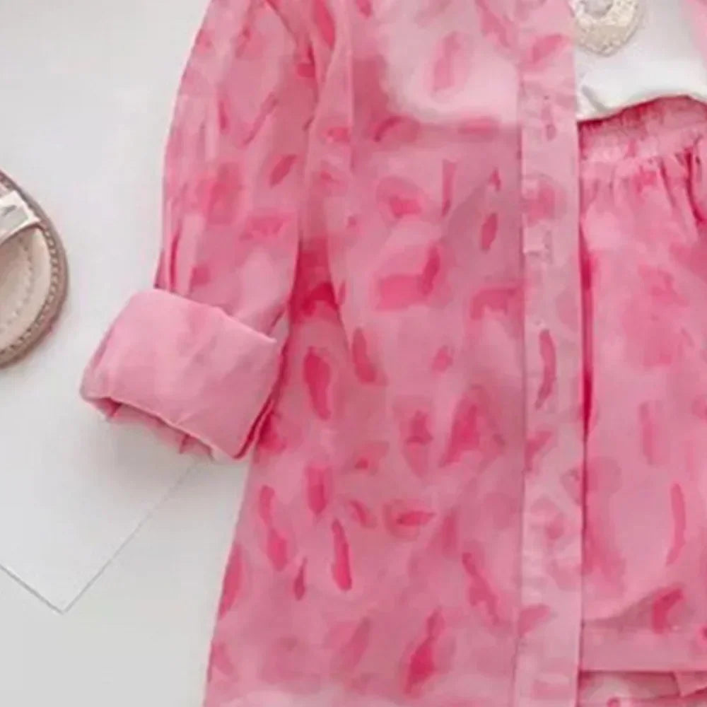 Girl's Loong Sleeve Sunscreen Summer Print Clothes