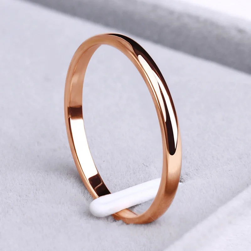 Unisex Gold Plated Couple Wedding Rings