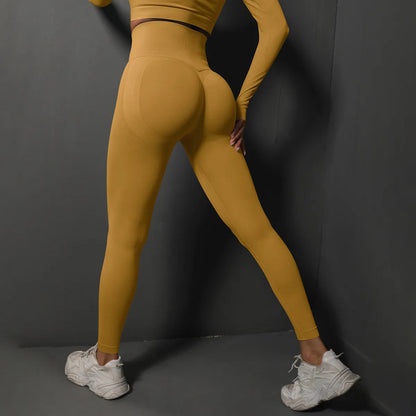 Seamless Gym Ankle-Length Booty Lifting Leggings