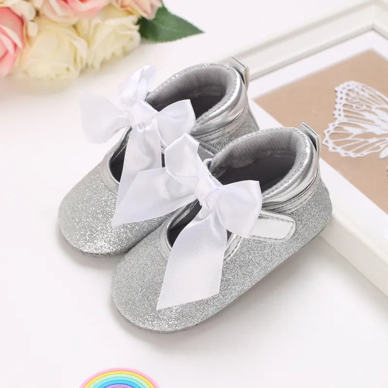 Chaussures bébé nouveau-né roses antidérapantes