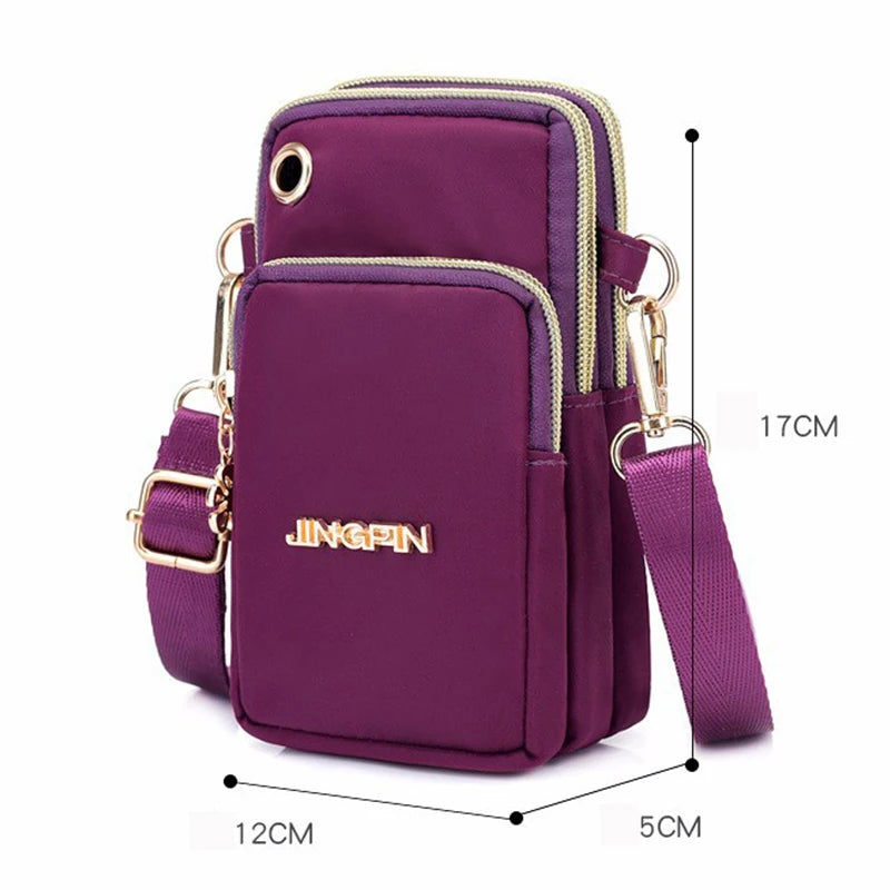 Waterproof Nylon Crossbody- Casual Women's Shoulder Bag