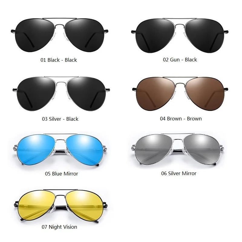 Luxuriöse polarisierte Piloten-Sonnenbrille für Damen und Herren