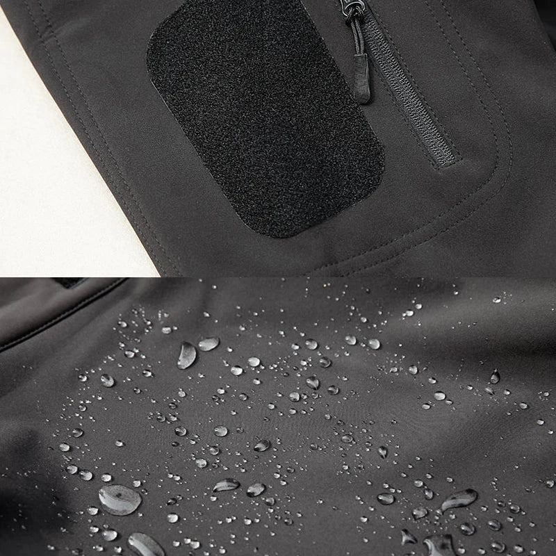 Taktische, wasserdichte SoftShell-Winterjacke für Herren