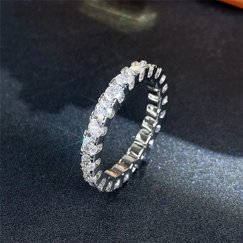 Weißer Zirkonia-Ring für Damen