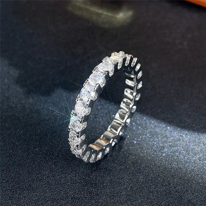 Weißer Zirkonia-Ring für Damen