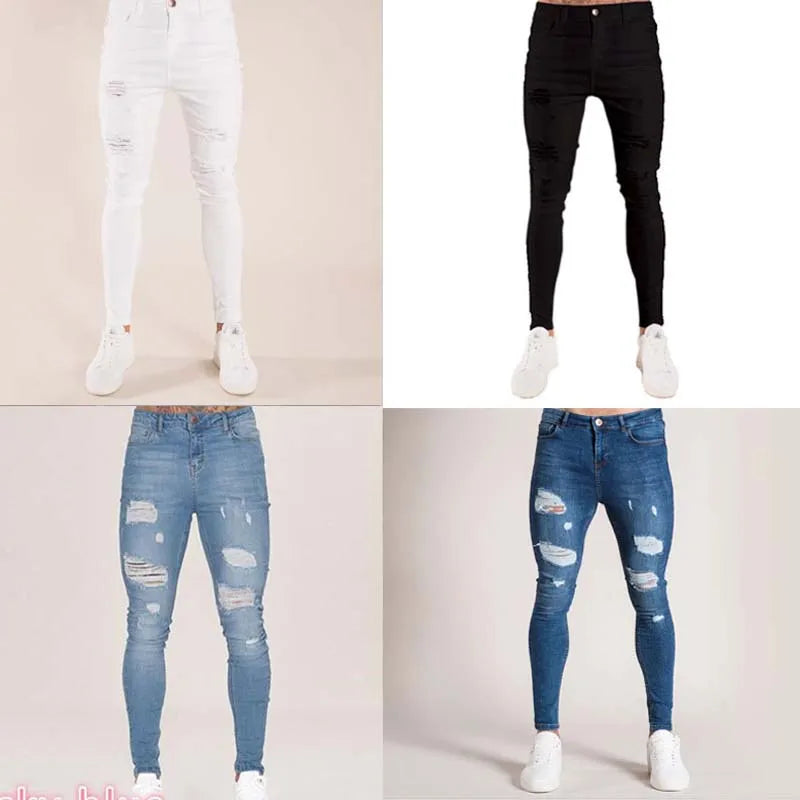 Neue Hip Hop Skinny Jeans für Herren