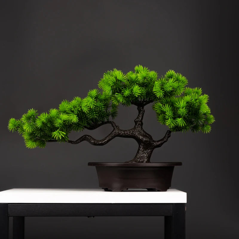 27cm Artificial Pine Bonsai Tree for Home and Desktop Decor