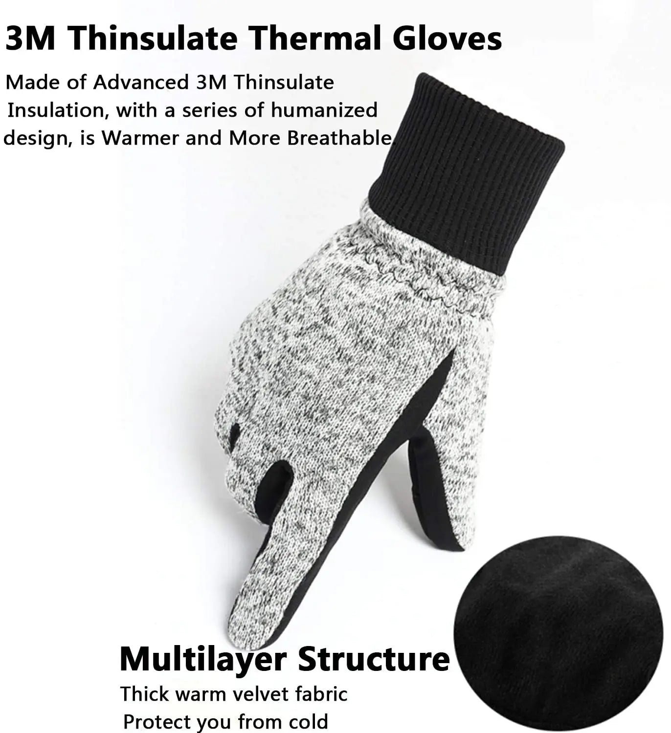 3M Thinsulate Winter Cycling Gloves Warm & Durable