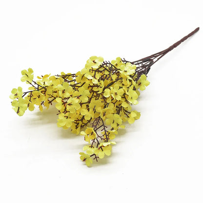 Fleurs artificielles de gypsophile en soie rose en petits bouquets