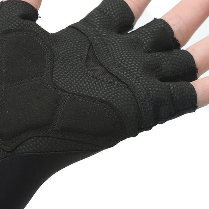 Gants de vélo VTT unisexes respirants à demi-doigts